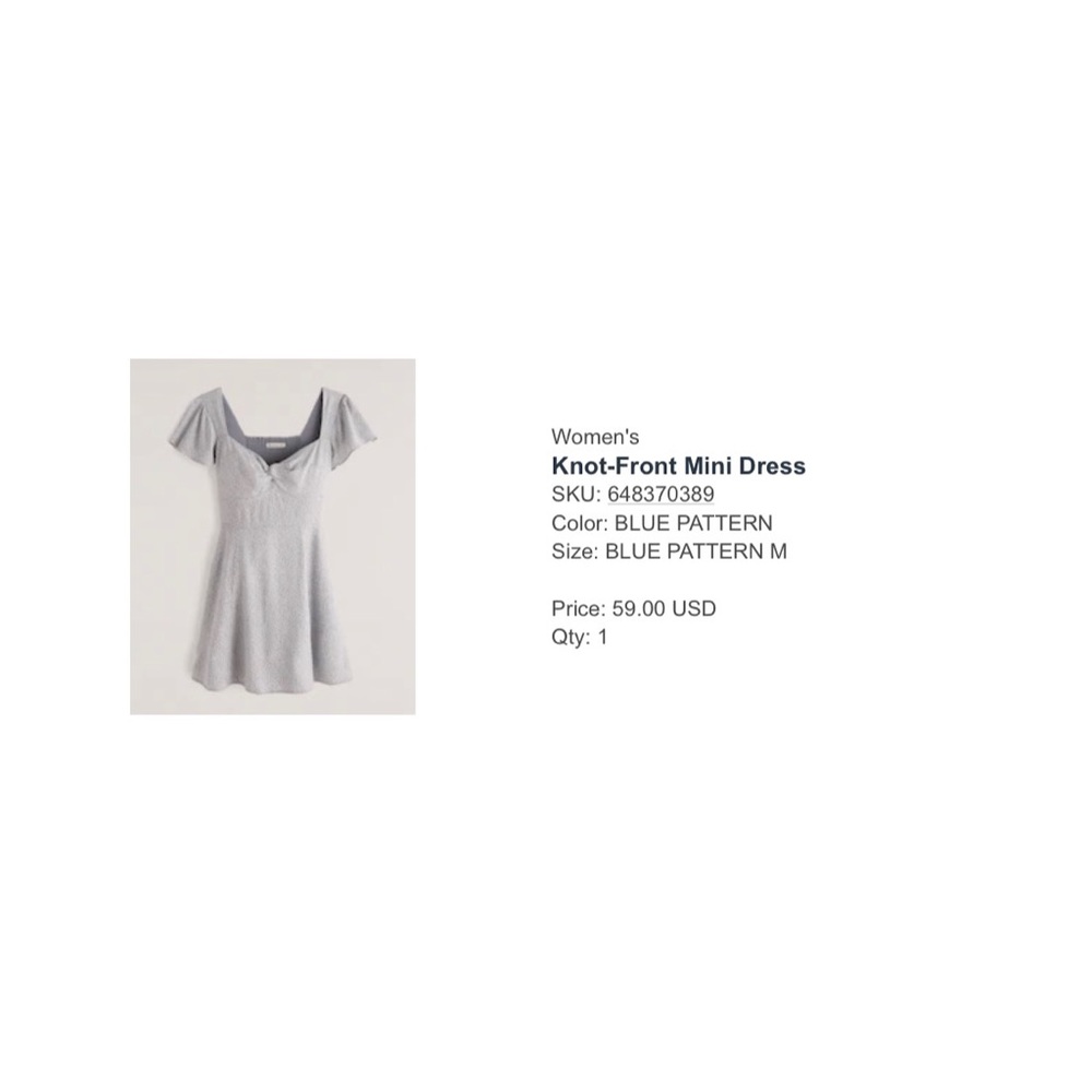 Abercrombie & Fitch Knot-Front Mini Dress